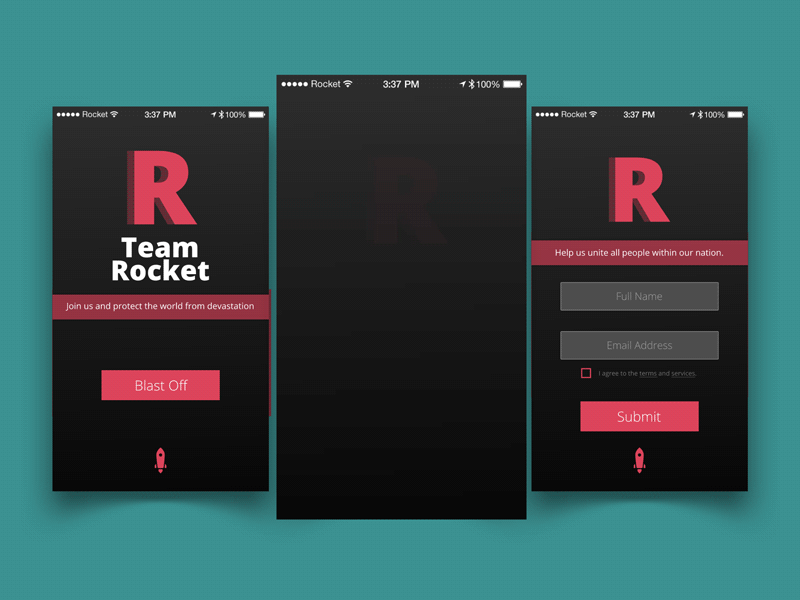 Team Rocket Recruitment App