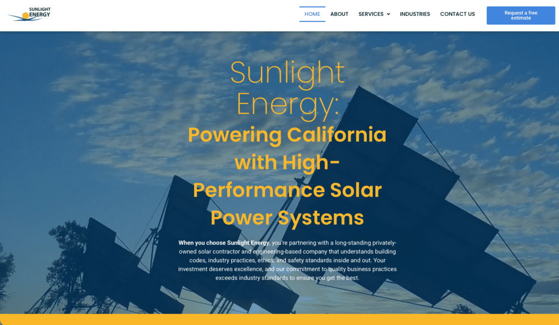 Sunlight Energy Solar