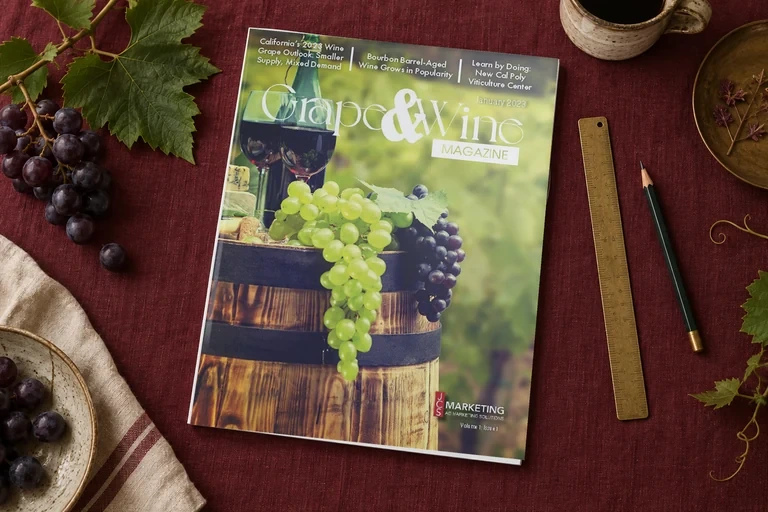 Grape & Wine Magazine studio presentation