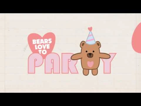 Frame from Bears Love to Party
